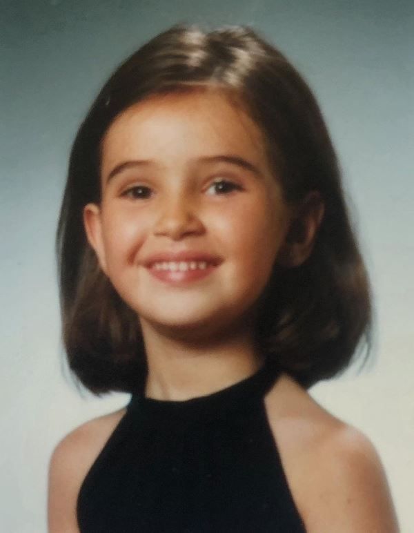 Childhood photos of Ines Tazi